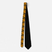 Yellow Black-eyed Susan Flowers Floral Tie (Back)