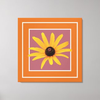 Yellow Black-Eyed Susan Modern Cocoa Brown Rose