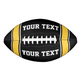 Yellow Black Football Sport Jersey Custom Text