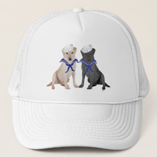Yellow & Black Labrador Retrievers Trucker Hat