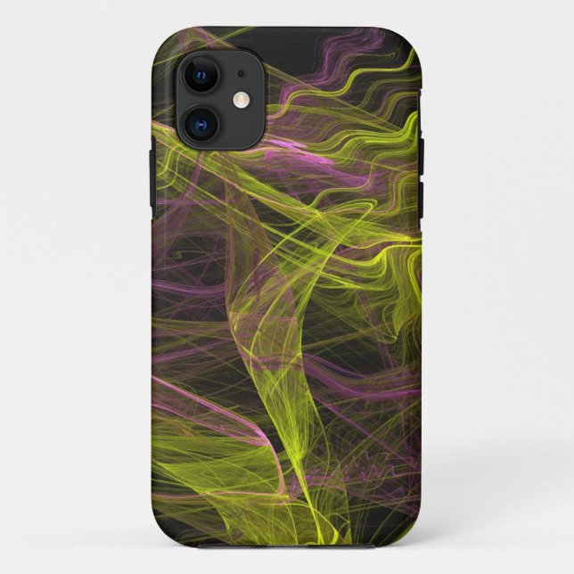 Yellow, Black, Pink iPhone 5 Custom Case-Mate ID Case (Back)