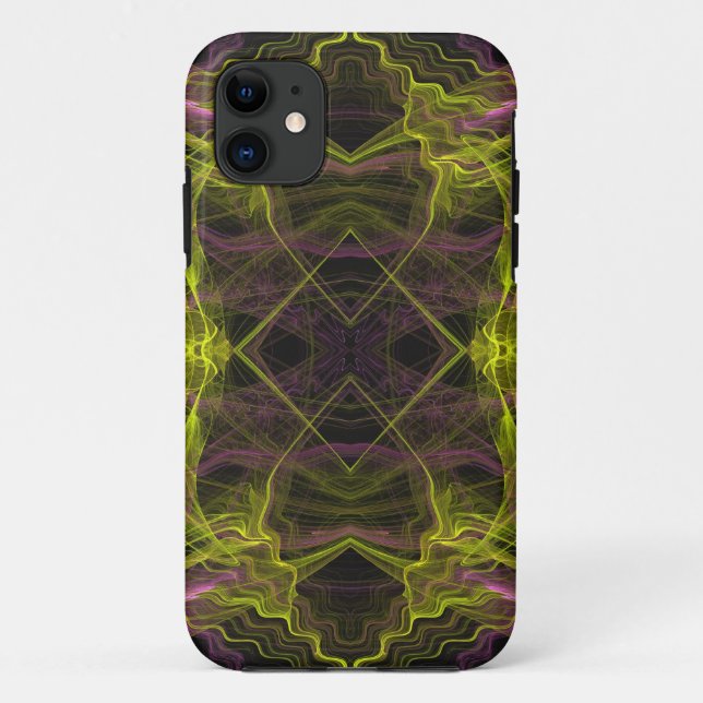 Yellow, Black, Pink iPhone 5 Custom Case-Mate ID Case (Back)