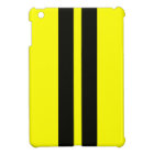 Yellow Black Racing Stripes Ipad Mini Case