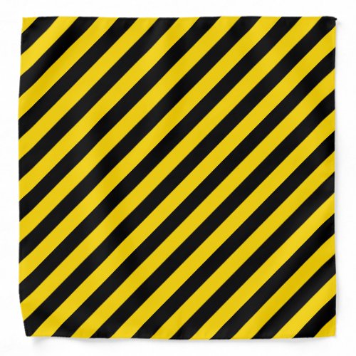 YellowBlack Stripes Bandana