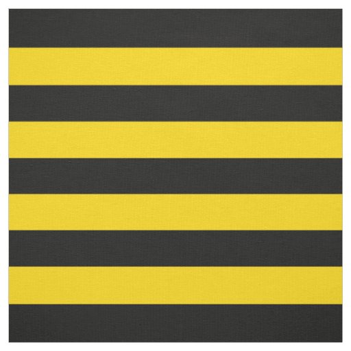 Yellow/Black Stripes Fabric