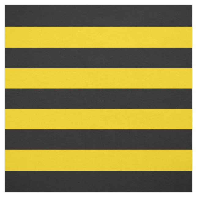 Yellow/Black Stripes Fabric (Swatch)