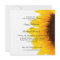 Yellow Black Sunflower Rehearsal Dinner Invitation