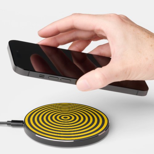 Yellow  Black Target Wireless Charger