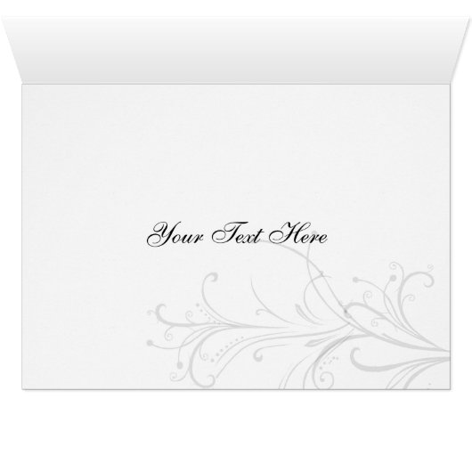 yellow black & white Chic Business Thank You Cards (Inside Horizontal (Bottom))