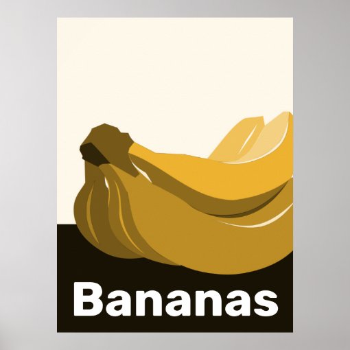 Yellow, Black, White Kitchen Wall Decor Poster Zazzle