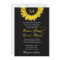 Yellow Black White Sunflower Wedding Invitation