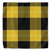 Yellow, Black, White Tartan Plaid Pattern