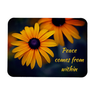 Yellow Blackeyed Susan Garden Flower Motivational Magnet