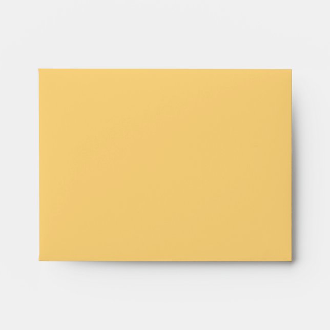 Yellow Blank Note Card A-2 Envelope Template (Front)