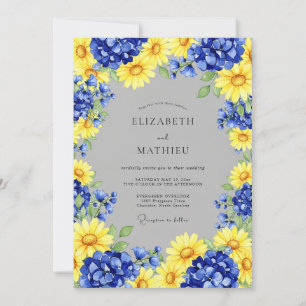 Yellow Blissful Country Wedding Invitation