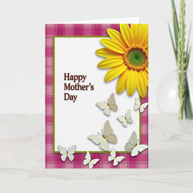 Yellow Bloom Mothers Day Card (Front)