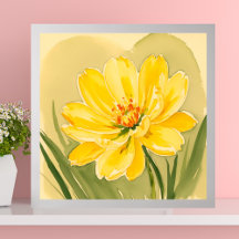 Yellow Blooming Flower design