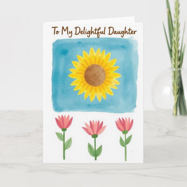 Yellow Blossom Affection Card (Front)