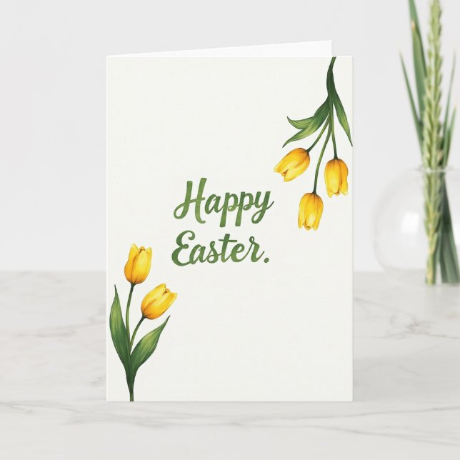 Yellow Blossom Easter Card (Front)