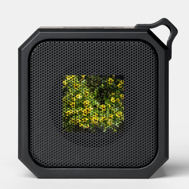 Yellow Blossom Floral Bluetooth Speaker (Front)