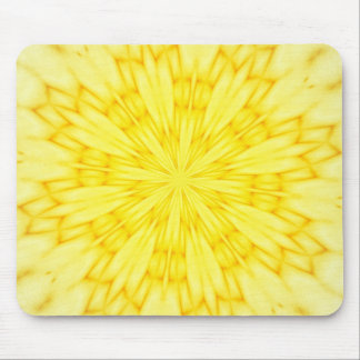 Yellow Blossom Fractal Mouse Pad