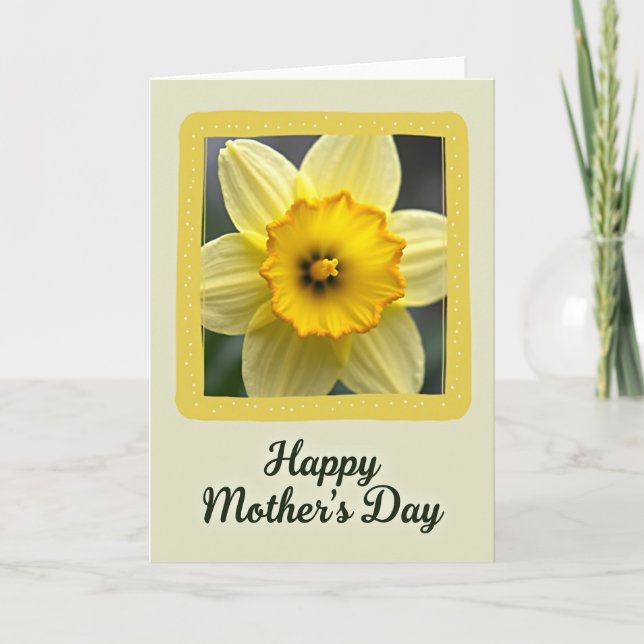 Yellow Blossom Mothers Day Card (Front)