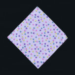 Yellow, Blue and Pink Hearts Bandana<br><div class="desc">* Yellow, Blue and Pink Hearts on a purple background covers this square bandanna scarf. * Change background color to a color of your choice to go with the colorful hearts. * Nice, small sized gift for family, friends, pets or as stocking stuffer. * Two size options * Perfect for...</div>