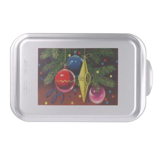 Yellow Blue And Red Ornaments Cake Pan