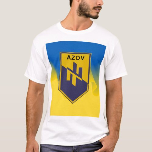 Yellow Blue AZOV battalion T_Shirt
