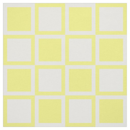 Yellow Blue Bold Mod Squares ~ large scale Fabric