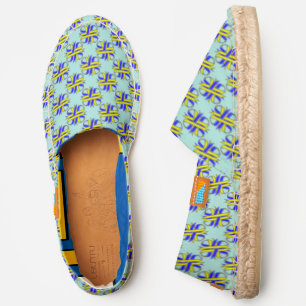 Yellow-Blue Cover Ribbon by Kenneth Yoncich Espadrilles
