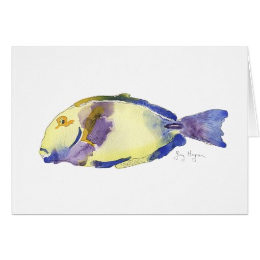 Yellow/Blue Fish Cards (Front Horizontal)