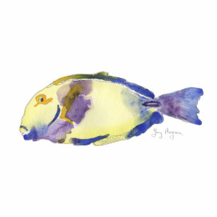 Yellow/Blue Fish Photo Sculpture
