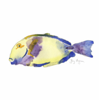 Yellow/Blue Fish Photo Sculpture
