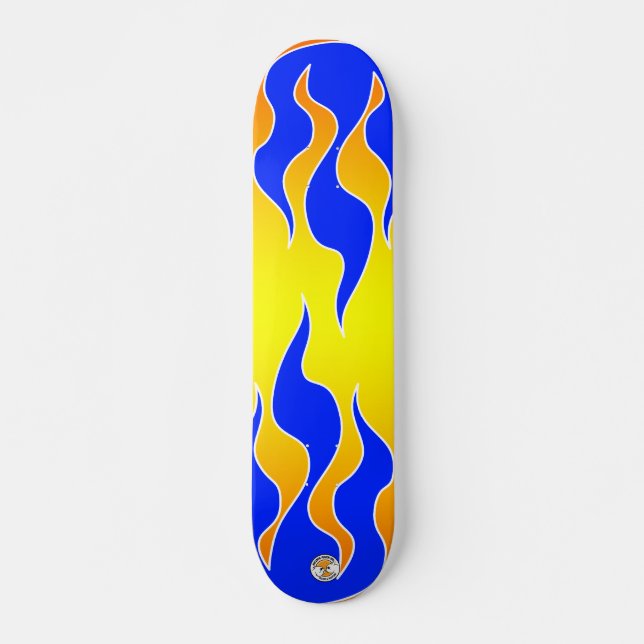 Yellow & Blue Flame Board (Front)