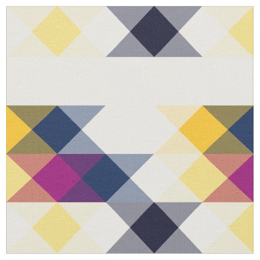 yellow blue fuchsia black and white geometric fabric