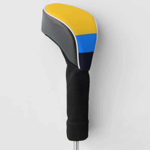 Yellow Blue Golf Head Cover