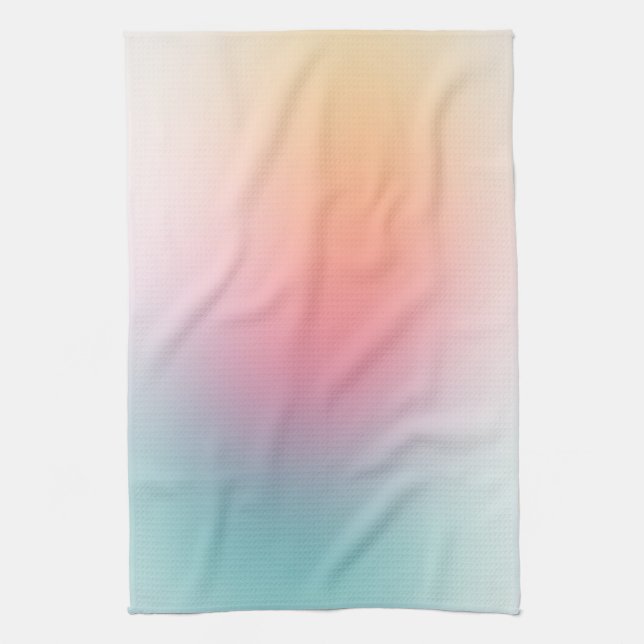 Yellow Blue Green Pink Purple Template Colorful Kitchen Towel (Vertical)
