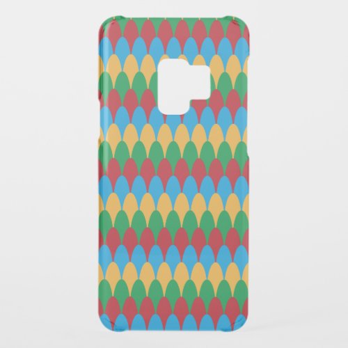 Yellow Blue Green  Red Geometric Scallops Uncommon Samsung Galaxy S9 Case