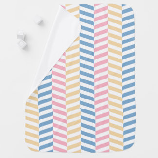 Yellow Blue Pink white patterns perfect gift Baby Blanket