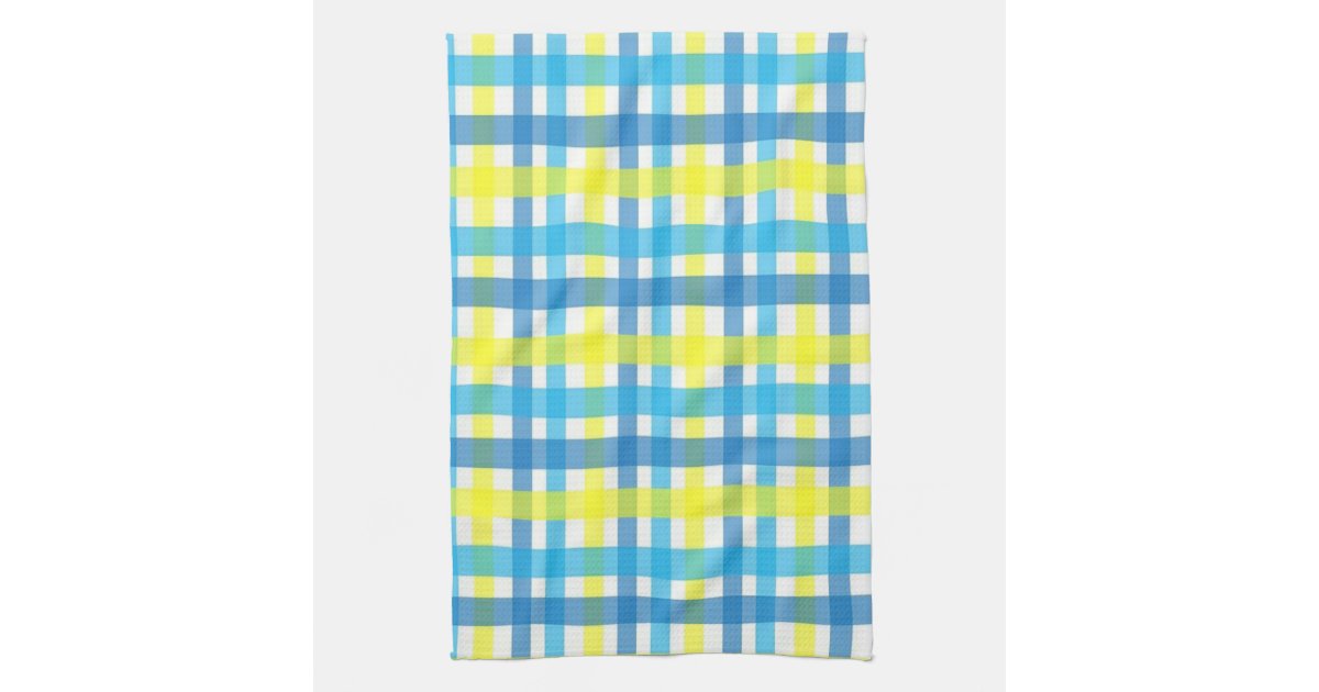 Blue Plaid Hand Towel