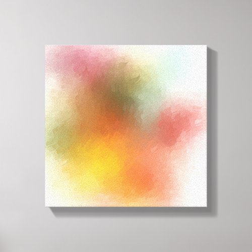 Yellow Blue Purple Green Red Pink Modern Colorful Canvas Print