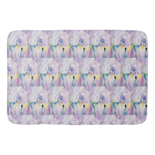 Yellow Blue Purple   Light of Iris Bathroom Mat