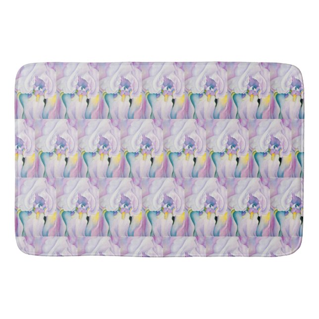 Yellow Blue Purple | Light of Iris Bathroom Mat (Front)