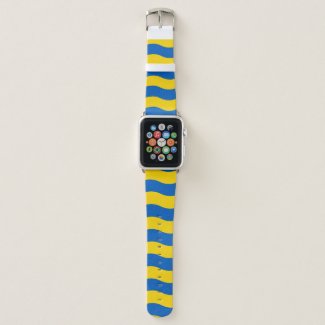 Yellow Blue Ukrainian Colors Apple Watch Band