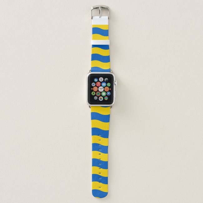 Yellow Blue Ukrainian Colors Apple Watch Band