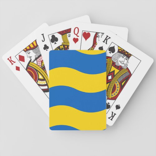 Yellow Blue Ukrainian Colors Playing Cards