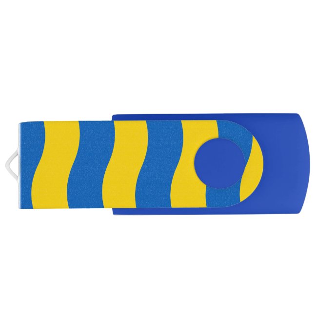 Yellow Blue Ukrainian Colors USB Flash Drive