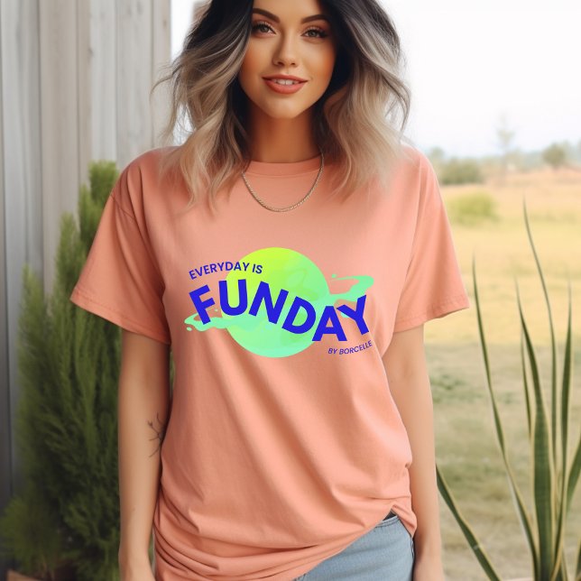 Yellow Blue Vibrant Modern Playful Quotes T-Shirt (Creator Uploaded)