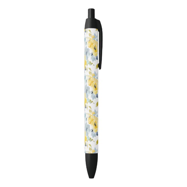 Yellow & Blue Watercolor Pattern Pen (Bottom (Vertical))